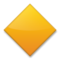 Large Orange Diamond emoji on LG